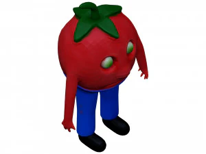 Cartoon Tomato 3D Model