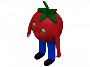 Cartoon Tomato 3D Model