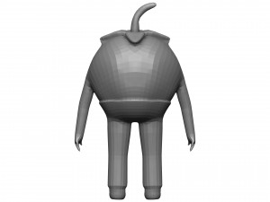 Cartoon Tomato 3D Model