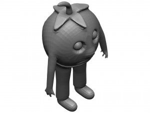 Cartoon Tomato 3D Model