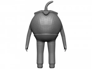 Cartoon Tomato 3D Model