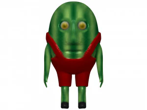 Melancia de desenho animado Modelo 3D