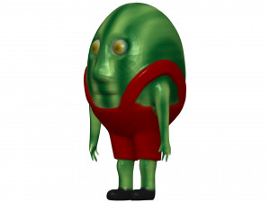 Cartoon Watermelon 3D Model
