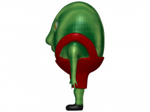 Cartoon Watermelon 3D Model