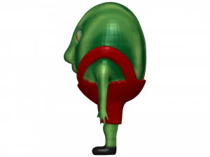 Cartoon Watermelon 3D Model
