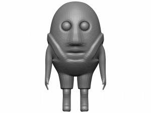 Cartoon Watermelon 3D Model