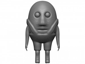 Cartoon Watermelon 3D Model