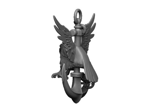 Anchor pendant 3D Print Model