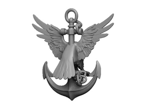 Anchor pendant 3D Print Model