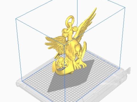 Anchor pendant 3D Print Model