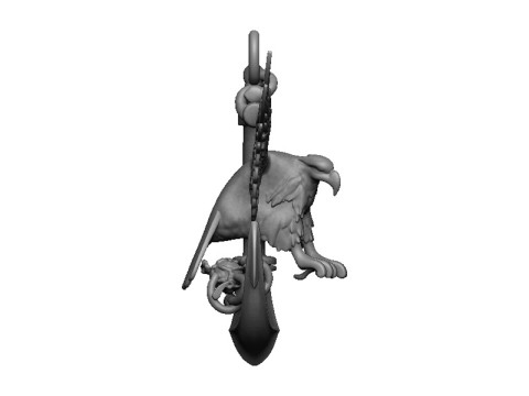 Anchor pendant 3D Print Model