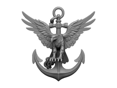 Anchor pendant 3D Print Model