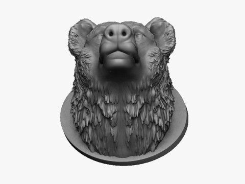Bear head 3D Print Model