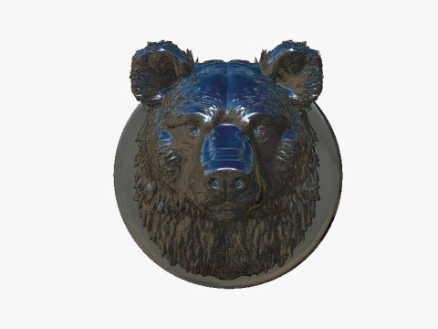 Bear head 3D Print Model