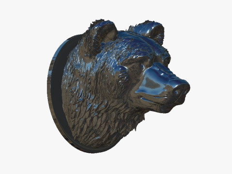 Bear head 3D Print Model