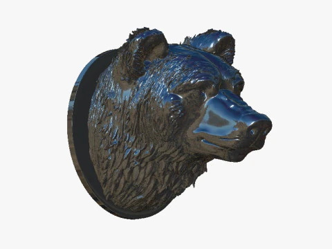 Bear head 3D Print Model