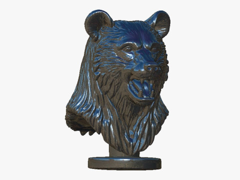 Bear head bust Model do druku 3D