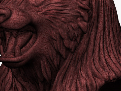 Bear head bust Model do druku 3D
