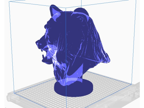 Bear head bust Model do druku 3D