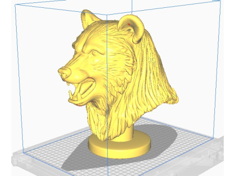 Bear head bust Model do druku 3D