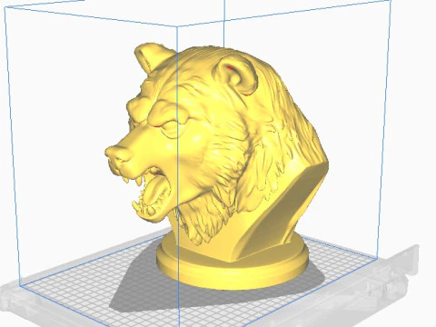 Bear head bust 2 3D Print Model