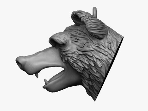 Bear head pendant Model do druku 3D