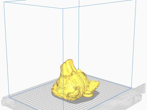 Bear head pendant 3 3D Print Model