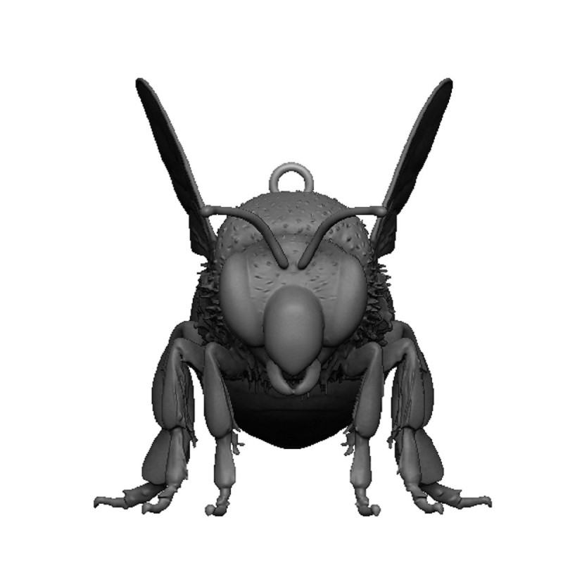 Bee pendant 3D Print Model .c4d .max .obj .3ds .fbx .stl .blend 