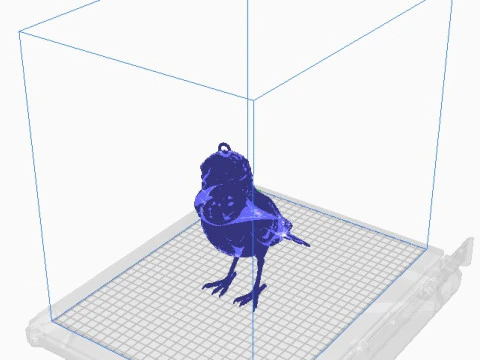 Bird pendant 3D Print Model