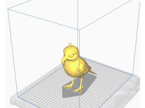 Bird pendant 3D Print Model