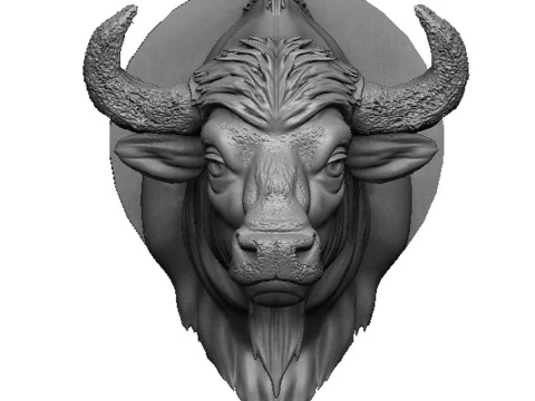 Cabe&ccedil;a de bisonte Modelo de Impressão 3D