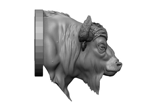 Bison head 3D Принт Модель