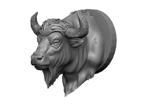 Bison head 3D Принт Модель