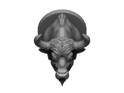 Bison head 3D Принт Модель