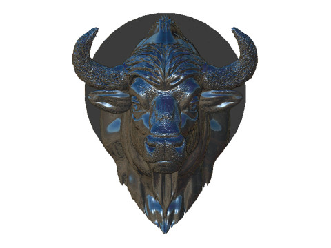 Bison head 3D Принт Модель