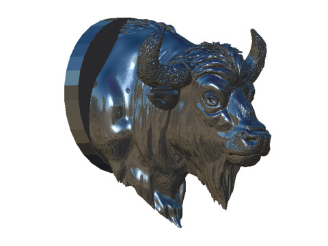 Bison head 3D Принт Модель