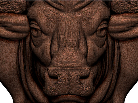 Bison head 3D Принт Модель