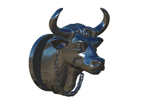 Buffalo head 2 Model Cetak 3D