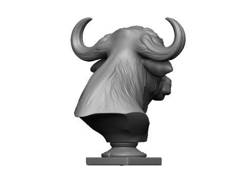Buffalo head bust Modelo de impresión 3D