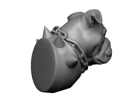Bulldog head 3D Принт Модель