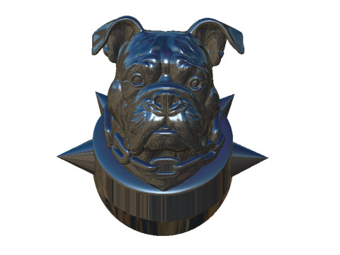 Bulldog head 3D Принт Модель