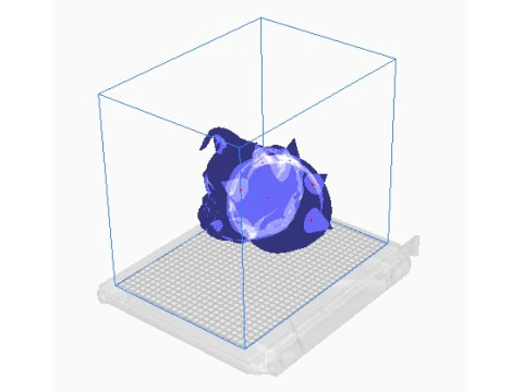 Bulldog head 3D Print Model