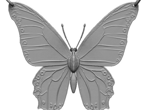 Butterfly pendant 3D 프린트 모델