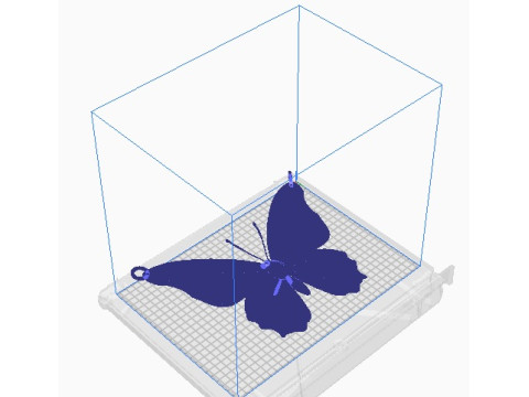 Butterfly pendant 3D Druckmodell
