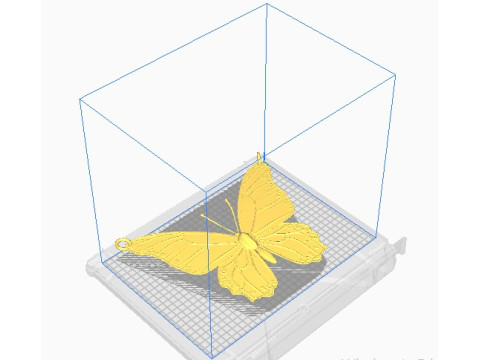 Butterfly pendant 3D Druckmodell