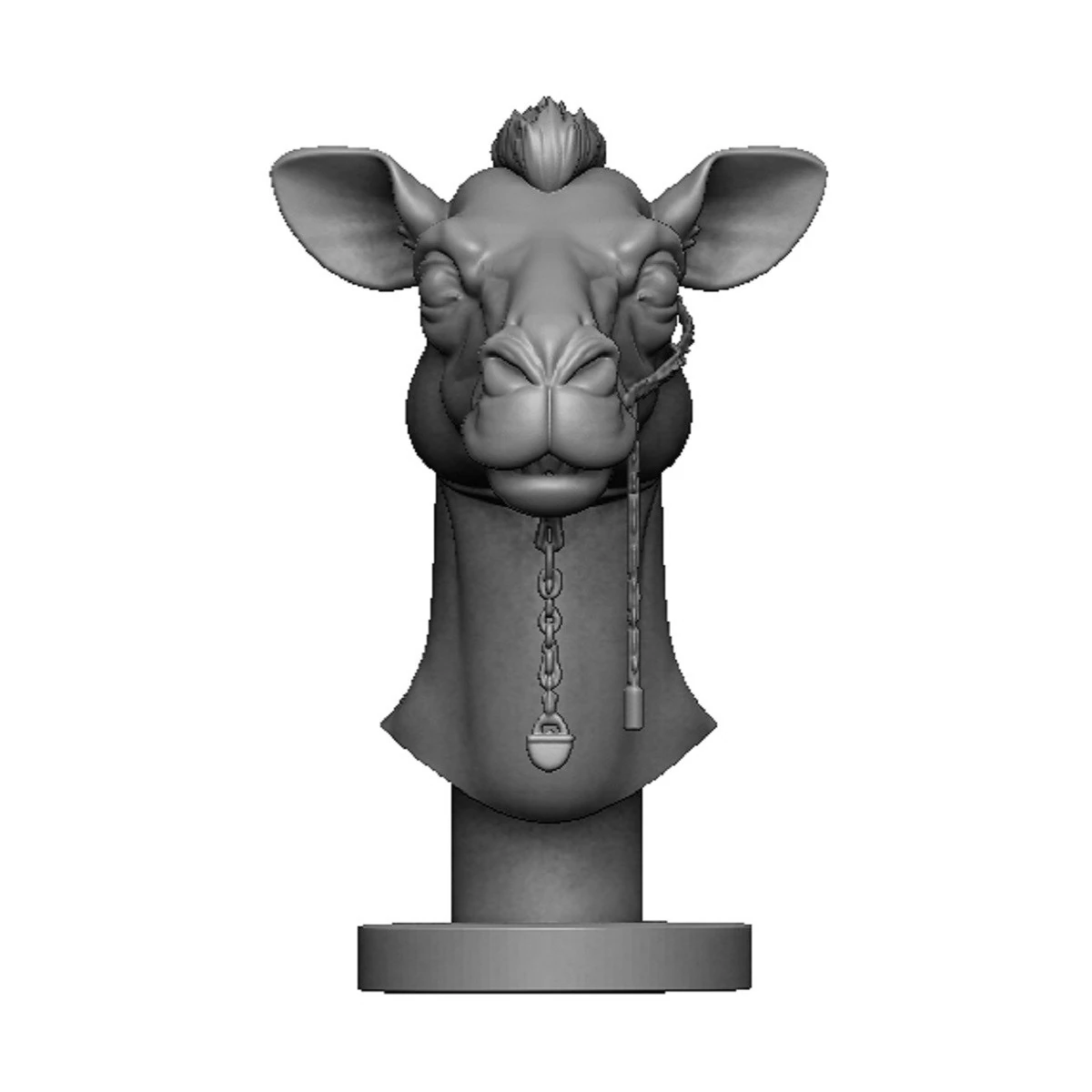 Camel head 3D Print Model .c4d .max .obj .3ds .fbx .stl .blend