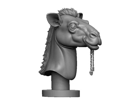 Camel head 3D Print Model