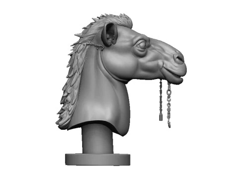 Camel head 3D Print Model