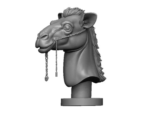 Camel head 3D Print Model
