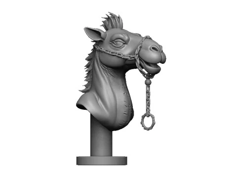 Camel head 2 3D Print Model